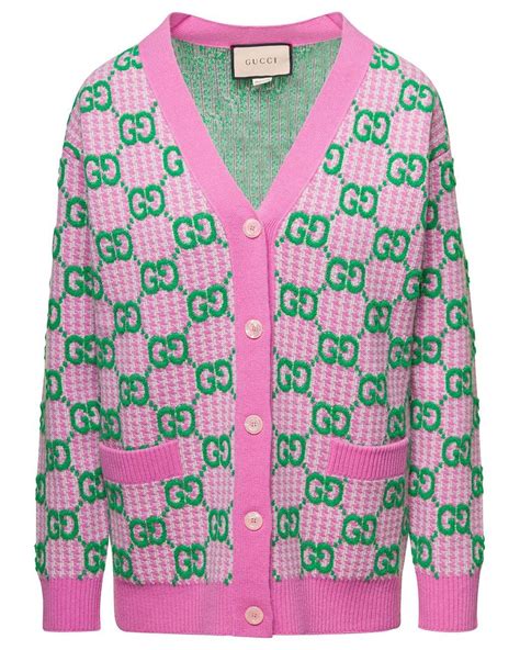 gucci pink and yellow sweater|Gucci pink and green sweater.